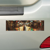 Stadsstraat 's nachts bumpersticker (Op auto)