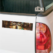 Stadsstraat 's nachts bumpersticker (Op Truck)