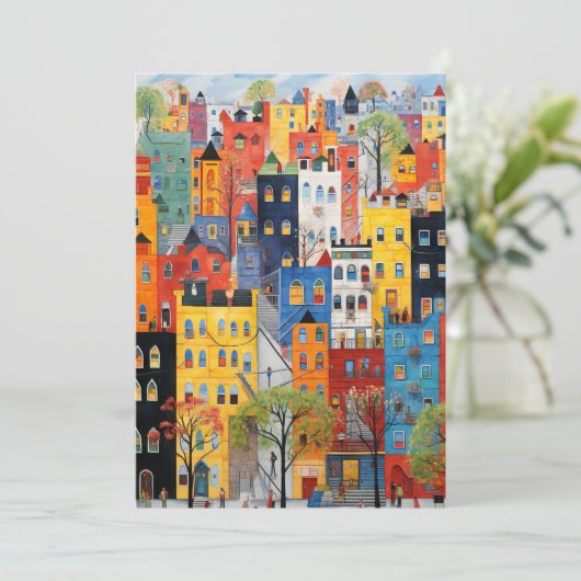 Stadsstraten Bedankkaart (Staand voorkant)