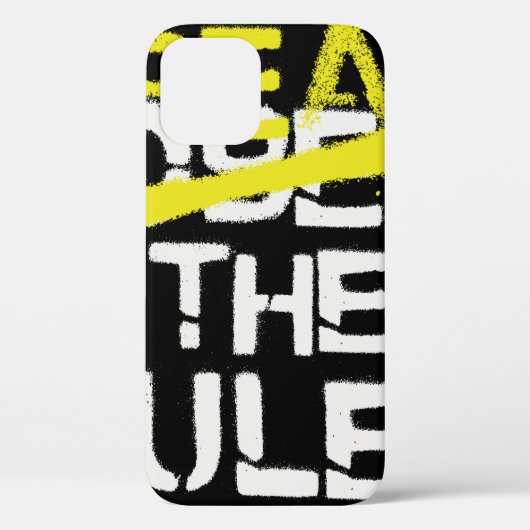 Stadsstraten breken de regels stencil graffiti Case-Mate iPhone case (Achterkant)