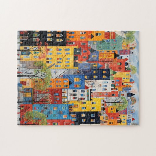 Stadsstraten Legpuzzel (Horizontaal)