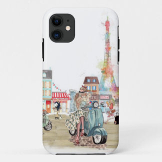 Stadsstraten van de collage in Parijs Case-Mate iPhone Case