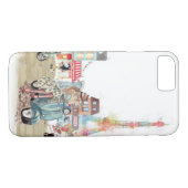 Stadsstraten van de collage in Parijs Case-Mate iPhone Case (Achterkant (Horizontaal))