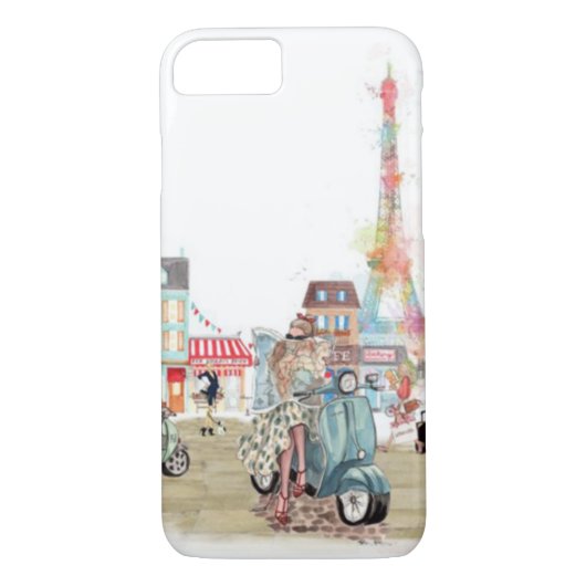 Stadsstraten van de collage in Parijs Case-Mate iPhone Case (Achterkant)