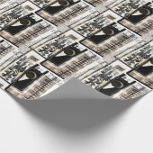Stadstaal Zwart en Wit Cadeaupapier (Hoek)