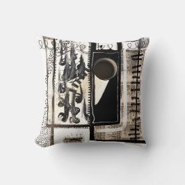 Stadstaal Zwart-wit Kussen