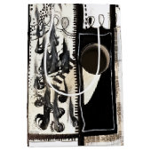 Stadstaal Zwart-wit Medium Cadeauzakje (Voorkant)