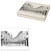Stadstraat Rubberstempel (Gestempeld)