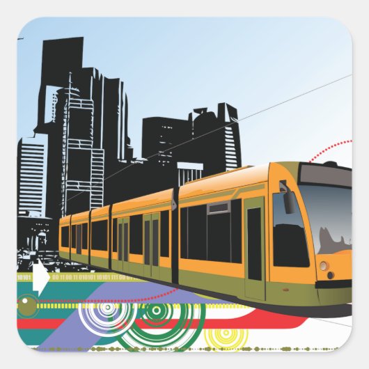 Stadstram Stickers (Voorkant)