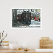 Stadstrein in Soller van Mallorca, Spanje Poster (Keuken)