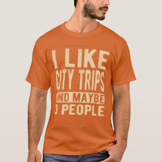 Stadstrip Retro zeggend T-shirt