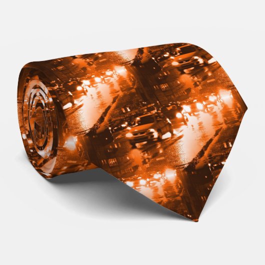 Stadsverkeer - Oranje Stropdas (Opgerold)