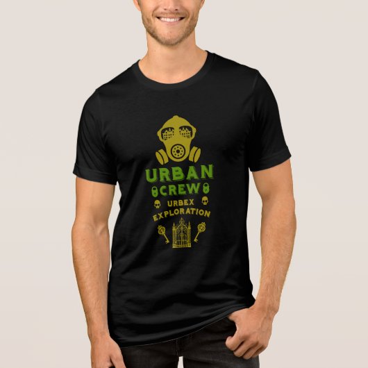 stadsverkenning urbex Tri-Blend shirt (Voorkant)