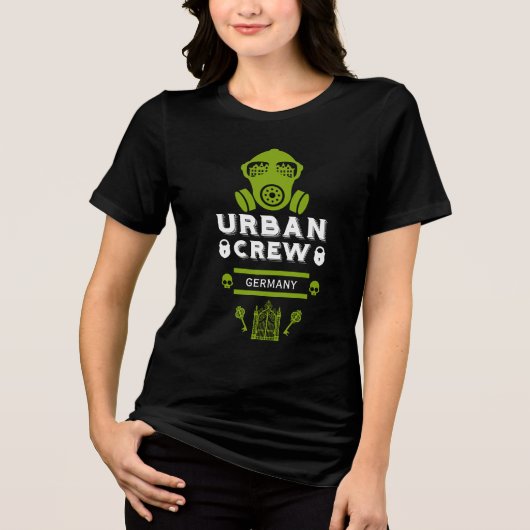 stadsverkenning urbex Tri-Blend shirt (Voorkant)