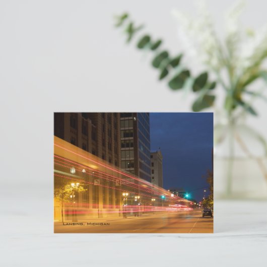 Stadsverlichting Briefkaart (Staand voorkant)