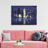 Stadsverlichting Canvas Afdruk (Insitu (Woonkamer))