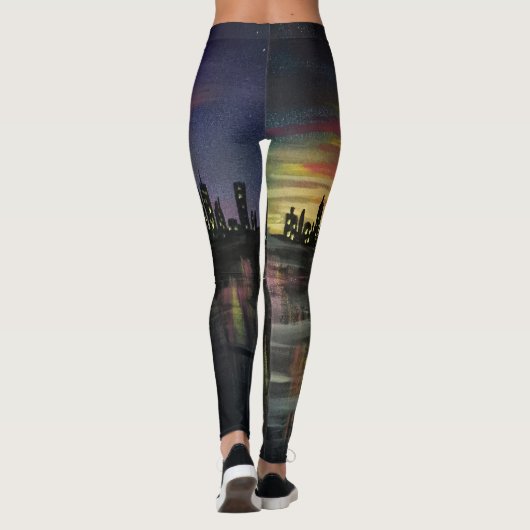 Stadsverlichting Leggings (Achterkant)