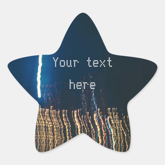 Stadsverlichting Ster Sticker (Voorkant)