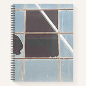 Stadsverval - gebroken industrieel raam notitieboek (Voorkant)