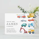 Stadsvervoer Vrachtwagen Tweede verjaardag Kaart (Staand voorkant)