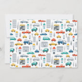 Stadsvervoer Vrachtwagen Tweede verjaardag Kaart (Achterkant)