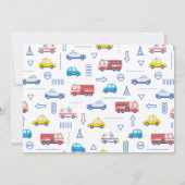 Stadsvervoer Vrachtwagen Tweede verjaardag Kaart (Achterkant)