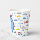 Stadsvervoer Vrachtwagen Tweede verjaardag Papieren Bekers (Links)