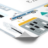 Stadsvervoer Vrachtwagen Tweede verjaardag Welkom Poster (Hoek)