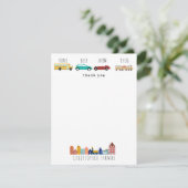 Stadsvervoermiddelen Vrachtauto's Auto's Kinderen Bedankkaart (Staand voorkant)