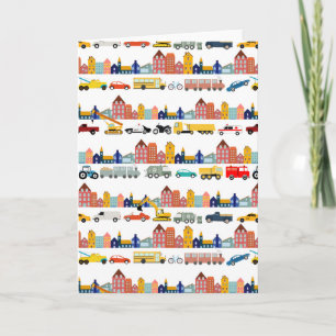 Stadsvervoermiddelen Vrachtwagens Auto's Kinderen Kaart