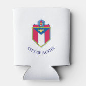Stadsvlag Austin (Texas) Blikjeskoeler (Achterkant)