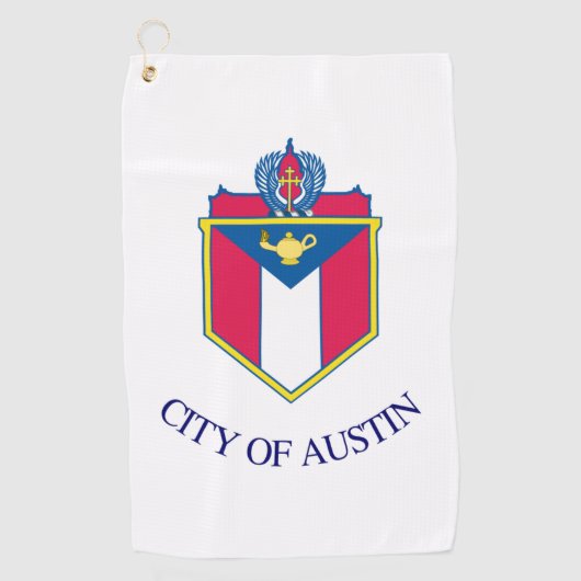 Stadsvlag Austin (Texas) Golfhanddoek (Voorkant)