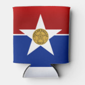Stadsvlag Dallas (Texas) Blikjeskoeler (Voorkant)
