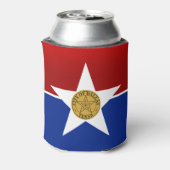 Stadsvlag Dallas (Texas) Blikjeskoeler (Blikje Achterkant)