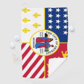 Stadsvlag Detroit (Michigan) Golfhanddoek (Insitu)