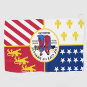 Stadsvlag Detroit (Michigan) Golfhanddoek (Horizontaal)
