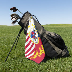 Stadsvlag Detroit (Michigan) Golfhanddoek