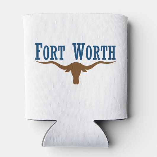 Stadsvlag Fort Worth (Texas) Blikjeskoeler (Achterkant)