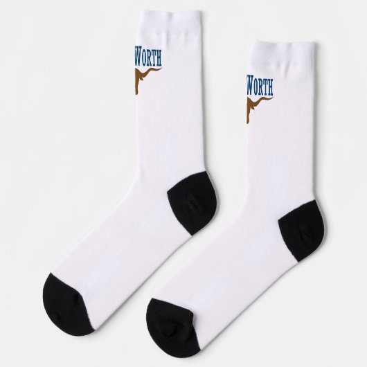 Stadsvlag Fort Worth (Texas) Sokken (Links)