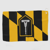 Stadsvlag Golf Towel op Baltimore (Maryland) Golfhanddoek (Horizontaal)