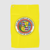 Stadsvlag Honolulu (Hawaii) Golfhanddoek (Voorkant)