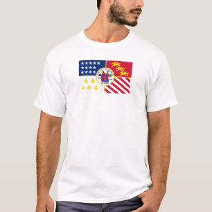 Stadsvlag in Detroit T-shirt