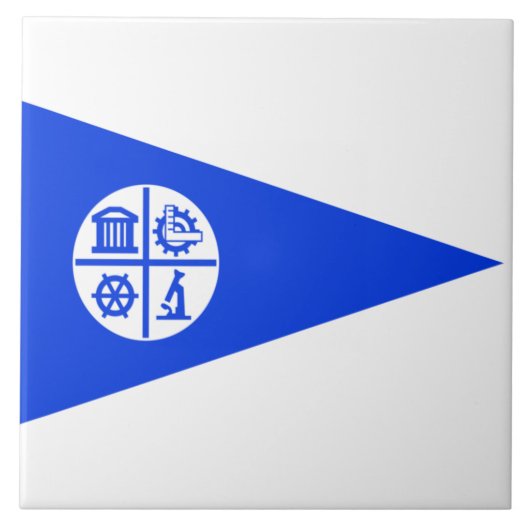 Stadsvlag Minneapolis Tegeltje (Voorkant)