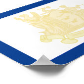 Stadsvlag Newark (New Jersey) Poster (Hoek)