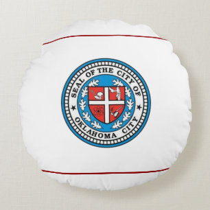 Stadsvlag Oklahoma (Oklahoma) Rond Kussen