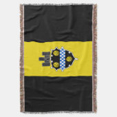 Stadsvlag Pittsburgh Deken (Voorkant Verticaal)