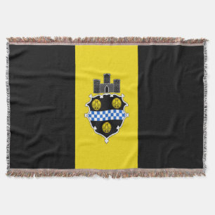 Stadsvlag Pittsburgh Deken