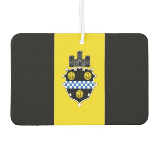 Stadsvlag Pittsburgh Luchtverfrisser (Voorkant)