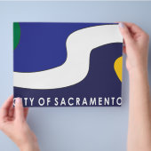 Stadsvlag Sacramento Flyer (Hand)