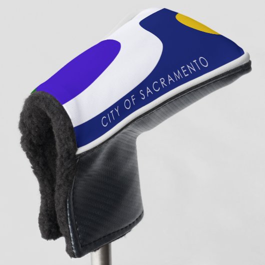 Stadsvlag Sacramento Golfheadcover (3/4 voorkant)